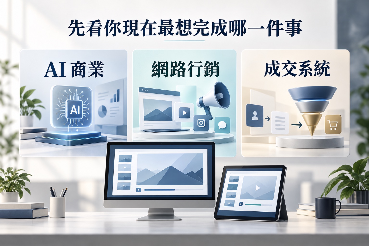 先看目前最想完成的事，再選擇合適的課程起點