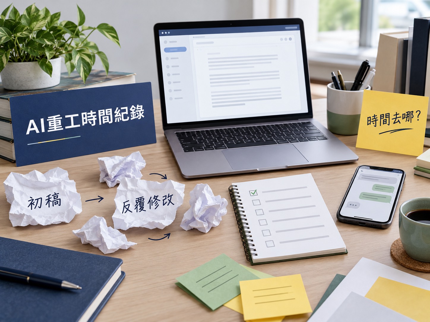 AI沒有省下時間？先記一次重工發生在哪裡｜呈現讀者問題與卡點