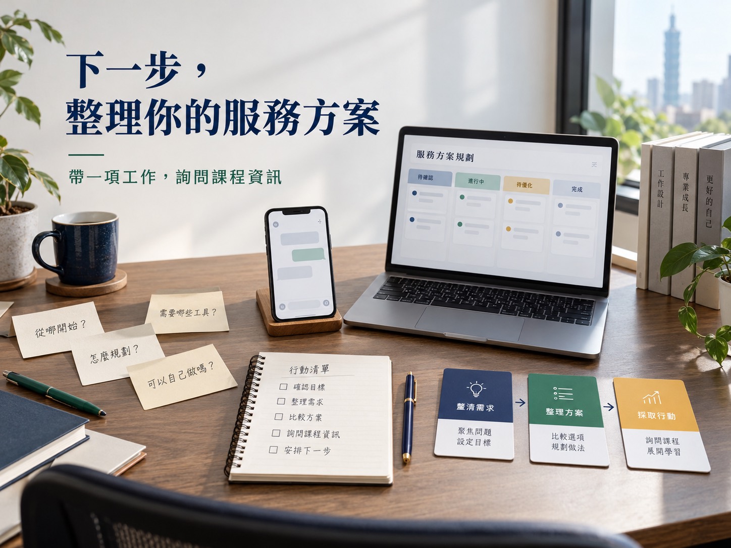 客戶常問的十句話，怎麼整理成一個更好賣的服務方案？｜呈現讀者準備採取下一步行動