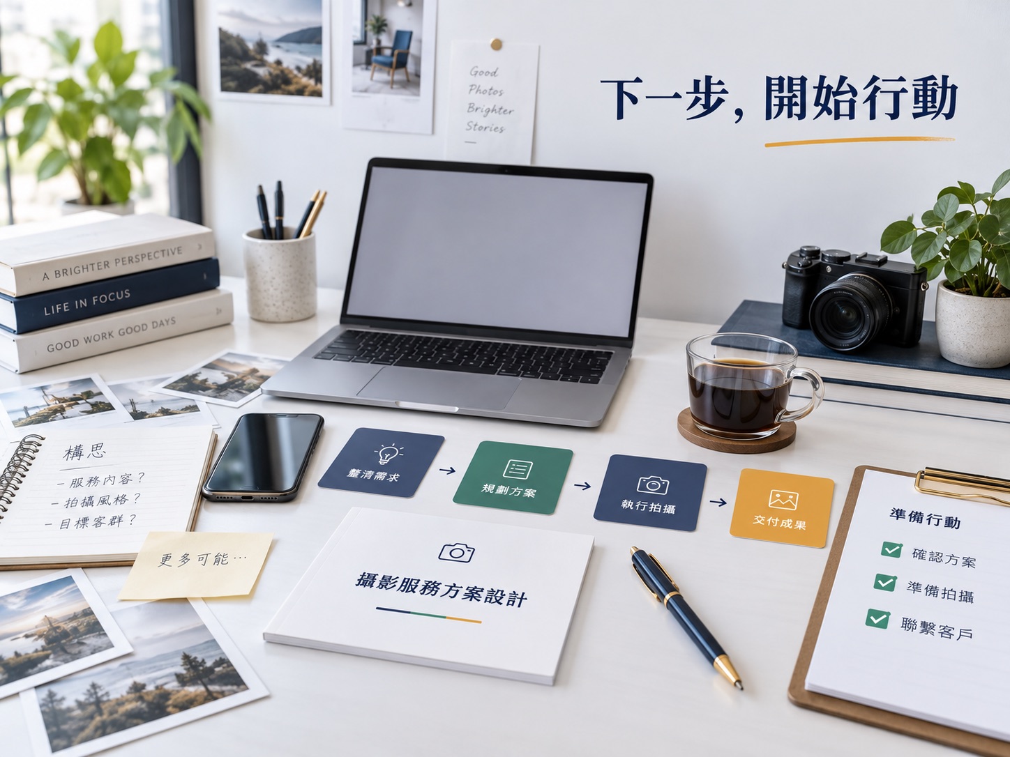 同樣的攝影專業，換個使用情境就該換一套方案｜呈現讀者準備採取下一步行動