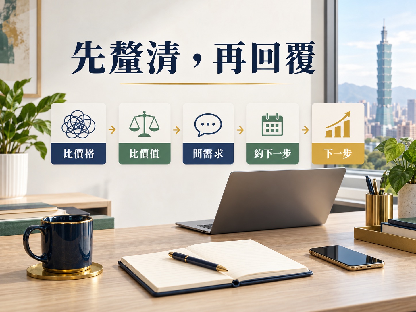 客戶說太貴，先分清楚他比較的是什麼：四種診斷與回覆範例｜呈現讀者準備採取下一步行動